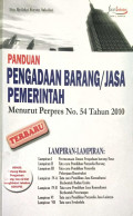 Panduan pengadaan Barang/Jasa Pemerintah